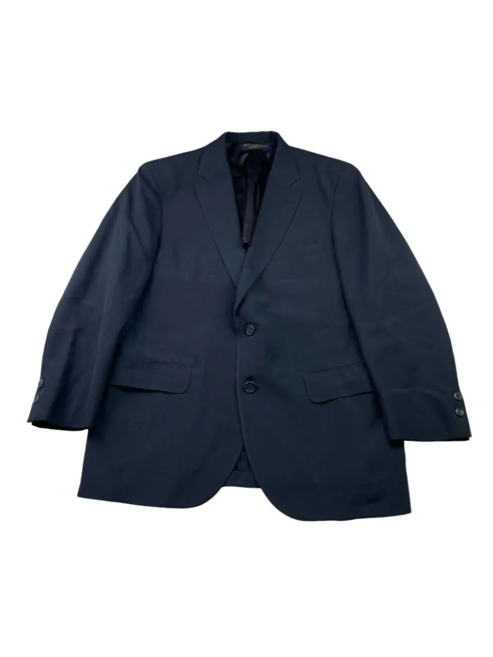 VTG Brooks Brothers 346 Men's 100% Wool 2-Button Blazer Navy Blue • USA • 40S